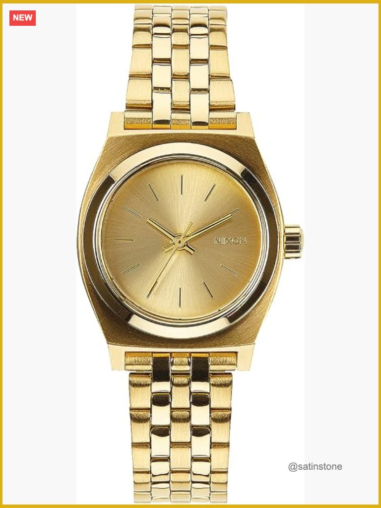 26mm Analog Dress Watch, 100m Water Resistant, 5 Link Stainless Steel Bracelet